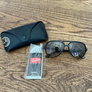 Ray ban acrylic aviators - black